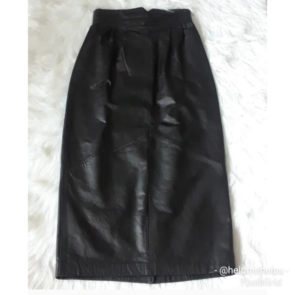 Berman's VINTAGE Leather Pencil Skirt